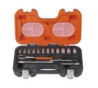 Bahco S160 16-Piece Metric Socket Set With 1/4-Inch Drive