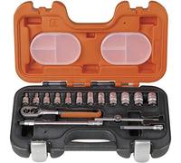 Bahco S160 S160 Socket Set 16-Piece 1/4-Inch Drive | 16 piece socket set | Includes flexible extension | Dynamic Drive profile | Durable storage case
