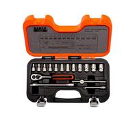 Bahco S160 Socket Set of 16 Metric 1/4in Drive