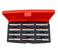 Bahco S1612L Deep Socket Set 1/2 Inch Drive 12 Pieces, Orange/Black