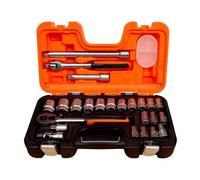 Bahco S240 1/2″ Drive 24 Piece Metric Socket Set 10 - 32mm