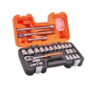 Bahco S240 Socket Set Square Drive 24 Piece 1/2 Drive Chrome Vanadium Bahs240