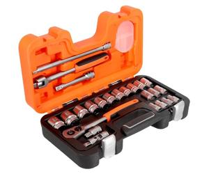 Bahco S240-SPL 24 Piece 1/2″ Drive Socket Set with Metric Spline Profile