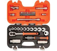 Bahco S330 34 Piece Ratchet Socket Set 1/4" & 3/8" Drive Bahs330 Xms24Ss38