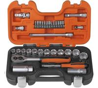 BAHCO S330 Socket Set of 34 Metric 3/8in Drive + 1/4in Bits + Sparkplug Sockets