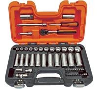 S330L Socket Set of 53 Metric 3/8in Deep Drive + 1/4in Accessories