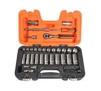 Bahco S330L Socket Set Of 53 Metric 1/4In & 3/8In Deep Drive BAHS330L