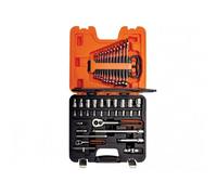 Bahco S410 1/4In & 1/2In Drive Socket & Spanner Set, 41 Piece Multi Colour (One Size)