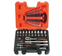 Bahco S410 Socket & Spanner Set of 41 Metric 1/4in & 1/2in Drive