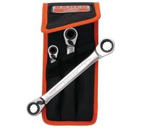 Bahco S4RM Series Reversible Ratchet Spanner Set, 3 Piece