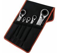 Bahco S4RM Twin Ended Reversible Ring Bi-Hex Ratchet Spanners, All Sizes & Sets
