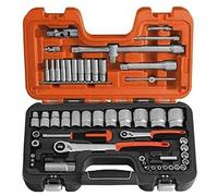 Bahco S560 0.25/ 0.5-inch Square Drive Met Socket Set, Silver