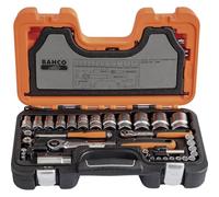 Bahco S560 Socket Set 56 Piece | 1/4in & 1/2in Drive Mechanics Kit