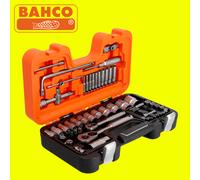 Bahco S560MH 1/4" & 1/2" Square Drive Socket Set with Metric Bi-Hex Profile 56pc