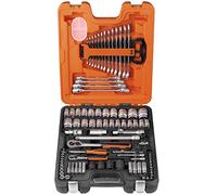 Bahco S87+7 Socket & Spanner Set, Metric & AF 1/4" & 1/2" Drive, 94 Pieces