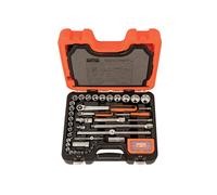 Bahco S95 1/4in & 1/2in Drive Socket & Mech Set of 95 Metric