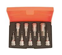Bahco S9HEX 9 Piece 1/2″ Drive Hex Hexagon Allen Bit Socket Set 4-17mm