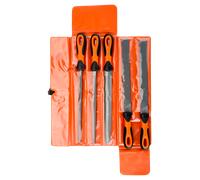 BAHCO Sandvik 5 Pce 10"/250mm Engineers Assorted Metal File Set & Wallet, 47810