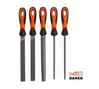 BAHCO Sandvik 8"/200mm Engineers Assorted Metal File Set & Wallet, 47808