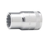 Bahco SB7800DM-24 1/2-Inch 12 Edge Socket Wrench Insert, Silver, 24 mm