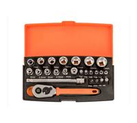 Bahco SL25 1/4" Drive 25 Piece Metric Drive Ratchet Socket Screwdriver Bit Set