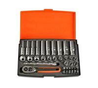 Bahco SL25L Socket & Mechanical Set - Metric 1/4" Dynamic Drive - 37 Piece Set