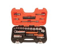 Bahco Sl34 3/8In Drive Socket & Mech Set, 34 Piece Multi Colour (One Size)