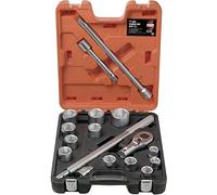 Bahco SLX17 Socket Set 17 Piece | 3/4in Drive Heavy Duty Kit | 17 piece heavy duty socket set | 3/4in drive system | Extension bars included | Industrial applications