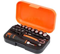 Bahco Socket And Bit Set 34 Piece 1/4" Square Drive Metric Hex Profile S34MC8H