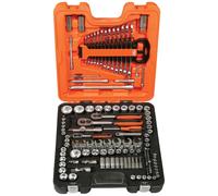Bahco S138 1/4", 3/8" & 1/2" Ratchet, Socket,Bar, Crow Foot,Spanner Tool Kit Set