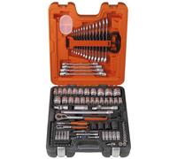 Bahco Socket & Spanner Set of 106 AF & Metric 1/4 & 1/2in Drive