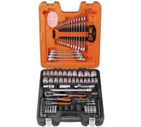Bahco 1/4 & 1/2in Drive Socket & Spanner Set, 94 Piece S87+7