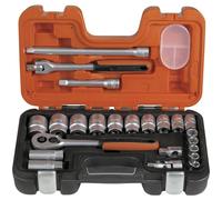 Bahco Socket Wrench Set 24-Piece High-Performance Steel Alloy