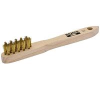 Bahco Spark Plug Brush with Wood Handle and Brass Wire Bristles