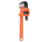 Bahco Stillson Pipe Wrench | 250mm (10in) | 35mm Capacity | Heavy Grip | Induction hardened jaws for secure grip | Anti-corrosion finish | Excellent access in confined spaces | Trade quality