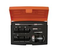 Bahco Stubby Ratchet Screwdriver Bit Set 22 Piece Magnetic Boxed BAH808050S22