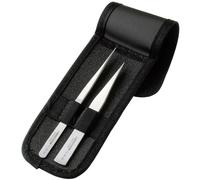 Bahco 9858 Tweezers Set with Fine Tip, Black/White, Set of 2 Piece