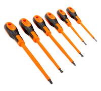 BAHCO VDE Insulated Slotted & Phillips Screwdriver Set - 6 Pcs 620-6