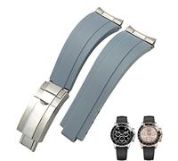 BAHDB 20mm 21mm Rubber Short Buckle Watchband Fit For Rolex Daytona Submariner Role OYSTERFLEX Yacht Master Small Wrist Silicone Strap
