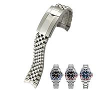 BAHDB 904L Solid Stainless Steel Watchband For Rolex Strap GMT Master II Wrist Watch Band Bracelet Jubilee with Oyster Clasp 20mm