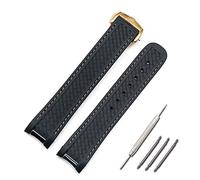 BAHDB For Omega Hippocampus 300 AT150 8900meters Marine Rubber Butterfly Buckle Watch Band 20mm silicone strap(Style A2)
