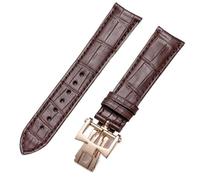 BAHDB For Vacheron Constantin Strap Leather Men's Women's Original VC Inheritance Art Master Wu Lu Crocodile Leather Watch Strap(Red brown,20mm)