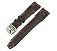 BAHDB Genuine Leather Watchband For IWC Mark XVIII Le Petit Prince Pilot’s Watch 20mm 21mm 22mm Cowhide Strap(O Brown fold,22mm)