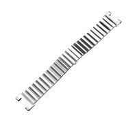 BAHDB Stainless steel Wristband For Amazfit TREX Pro Replacement Strap Watchband Smartwatch Sports Silicone Band(A style silver)