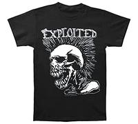 BAHIMI Exploited Men's Mohican Skull T Shirt Size XL Black