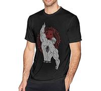 BAHIMI The Seven Deadly Sins Escanor Men's Short Sleeve T-Shirt Size XXL Black