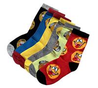 Bahob® 6 Pairs Boys Girls Character Cotton Socks Kids Novelty Designer Socks (8-13 years, Smiley Face)