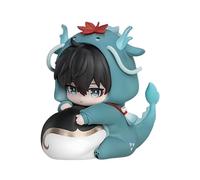 Bahomu Anime Figure, Cute Boys' Dormitory Series Chibi Figurine for Honkai Star Rail, Collectable Official Figure for Birthday Gifts (Dan Heng)