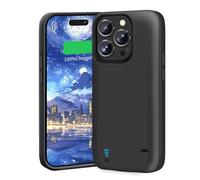 BAHOND Battery Case for iPhone 16 Pro Max, 6000mAh Rechargeable Extended Battery Charging/Charger Case, Add 100% Extra Juice (6.9 inch) Black