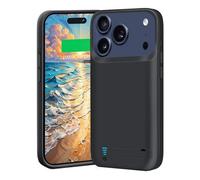 BAHOND Battery Case for iPhone 17 Pro, 5000mAh Rechargeable Extended Battery Charging/Charger Case, Add 100% Extra Juice (6.3 Inches) Black